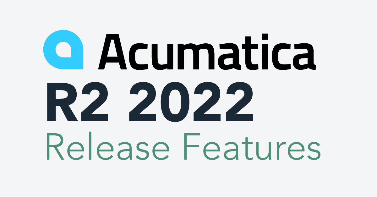 Acumatica R2 2022